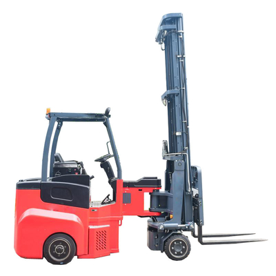2ton 8m 9m 10m 11m 12m 12.5m Electric Articulated Forklift reach truck VNA Forklift for very narrow aisle using